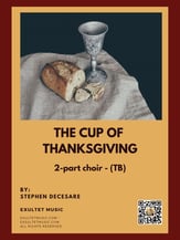 The Cup Of Thanksgiving TB choral sheet music cover